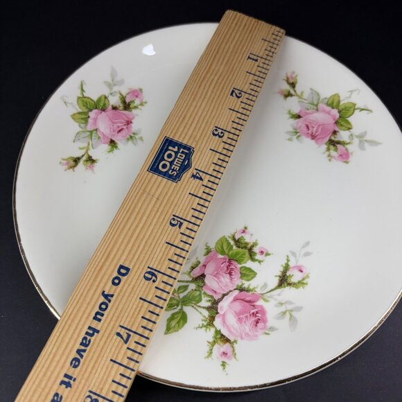 Royal Wilton Vintage China Plate 22K Gold Trim 7.5 Inch Floral Design - Picture 6 of 6